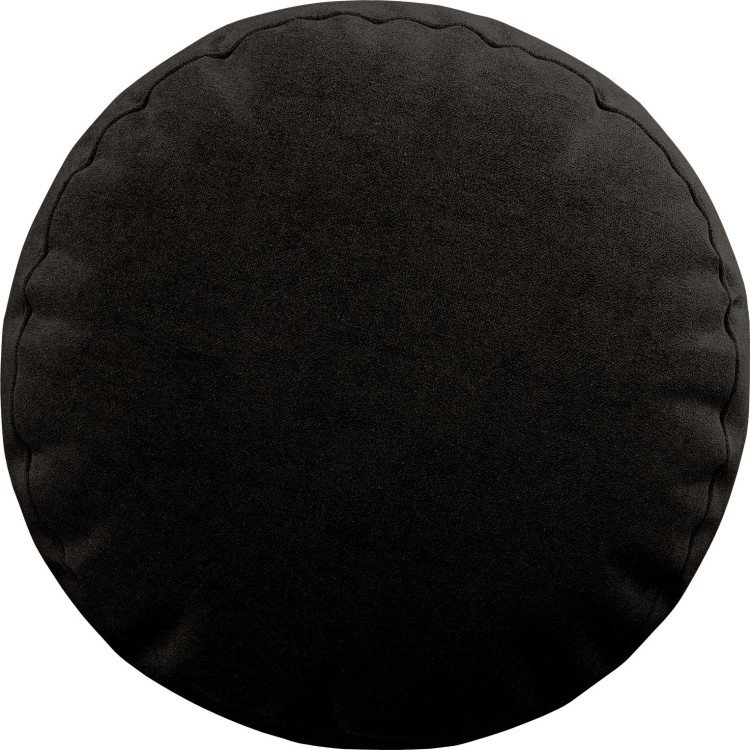 Подушка круглая «Кортин» канвас тёмно-коричневый