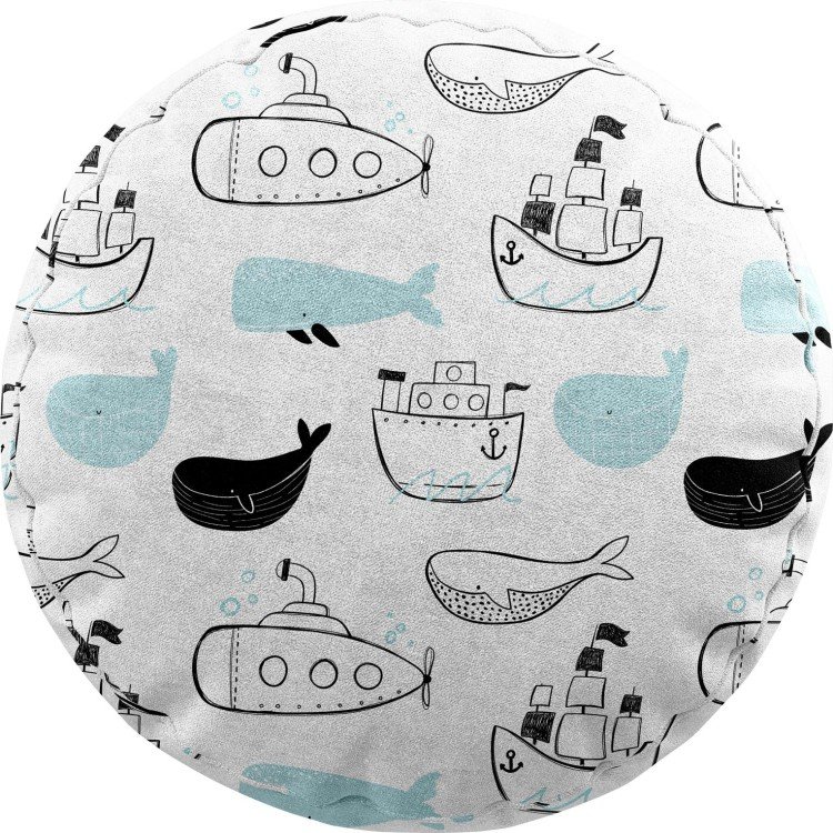 Подушка круглая Cortin «Морская прогулка»