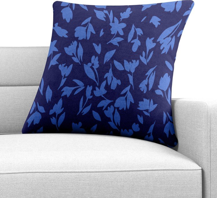 Подушка квадратная Cortin «Синие цветы»