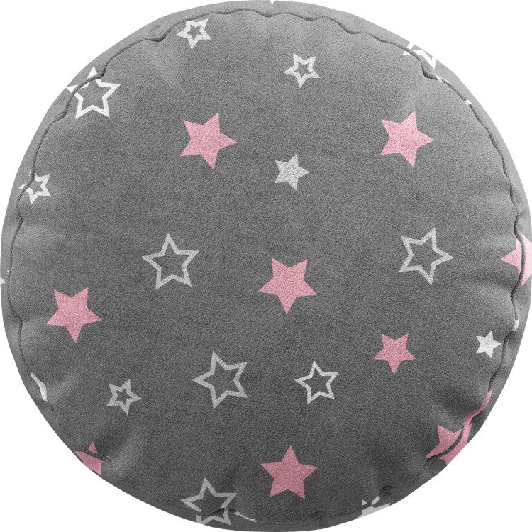 Подушка круглая Cortin «Розовый звездопад»