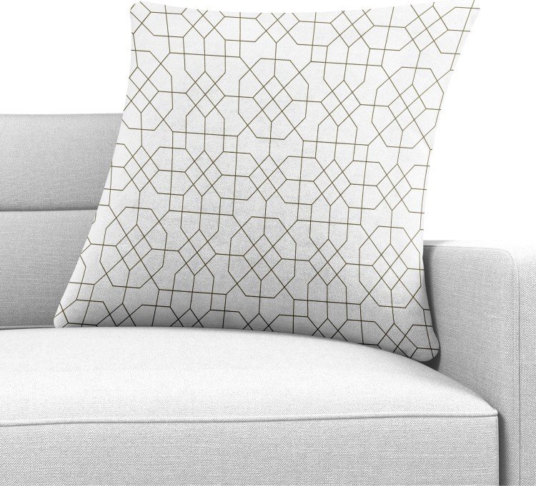 Подушка квадратная Cortin «Орнамент из тонких линий»