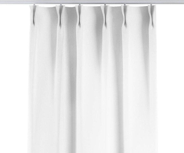 Комплект штор на тесьме «Кустик», ткань однотонная белоснежная